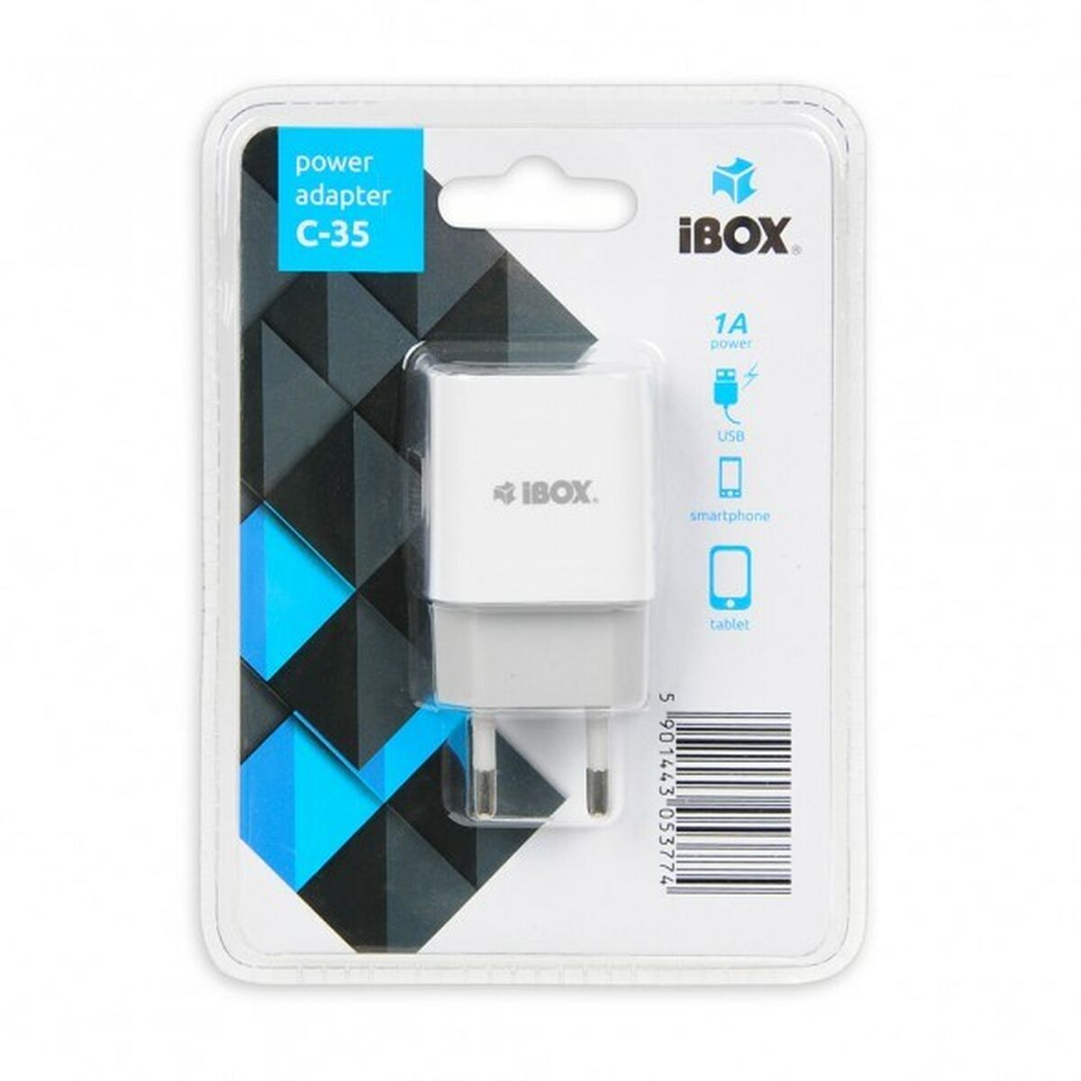 Зарядно за стена Ibox C-35 Бял